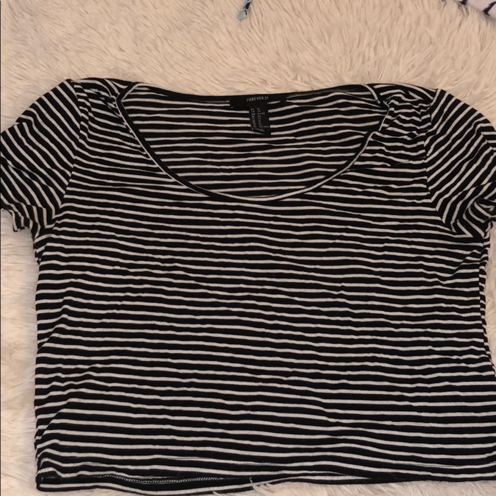 Striped Crop Top